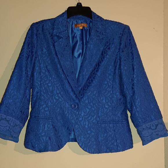 Ellen Tracy Jackets & Blazers - Ellen Tracy Blazer Size 6 Blue Lace